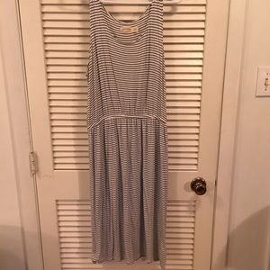 Fade Glory Sleeveless Cotton Dress Stripes